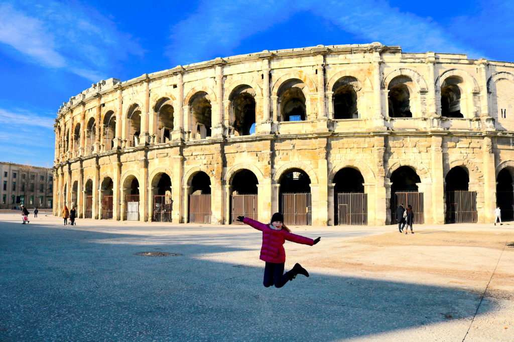 France Family Travel Nimes Coliseum 