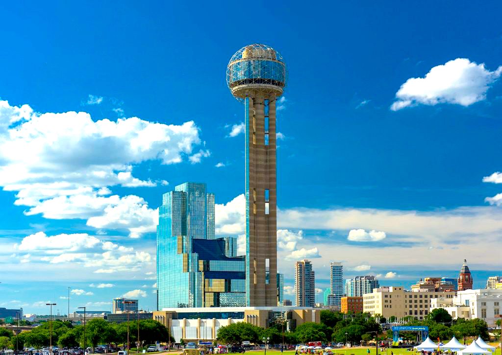 Downtown view of Dallas, TX.