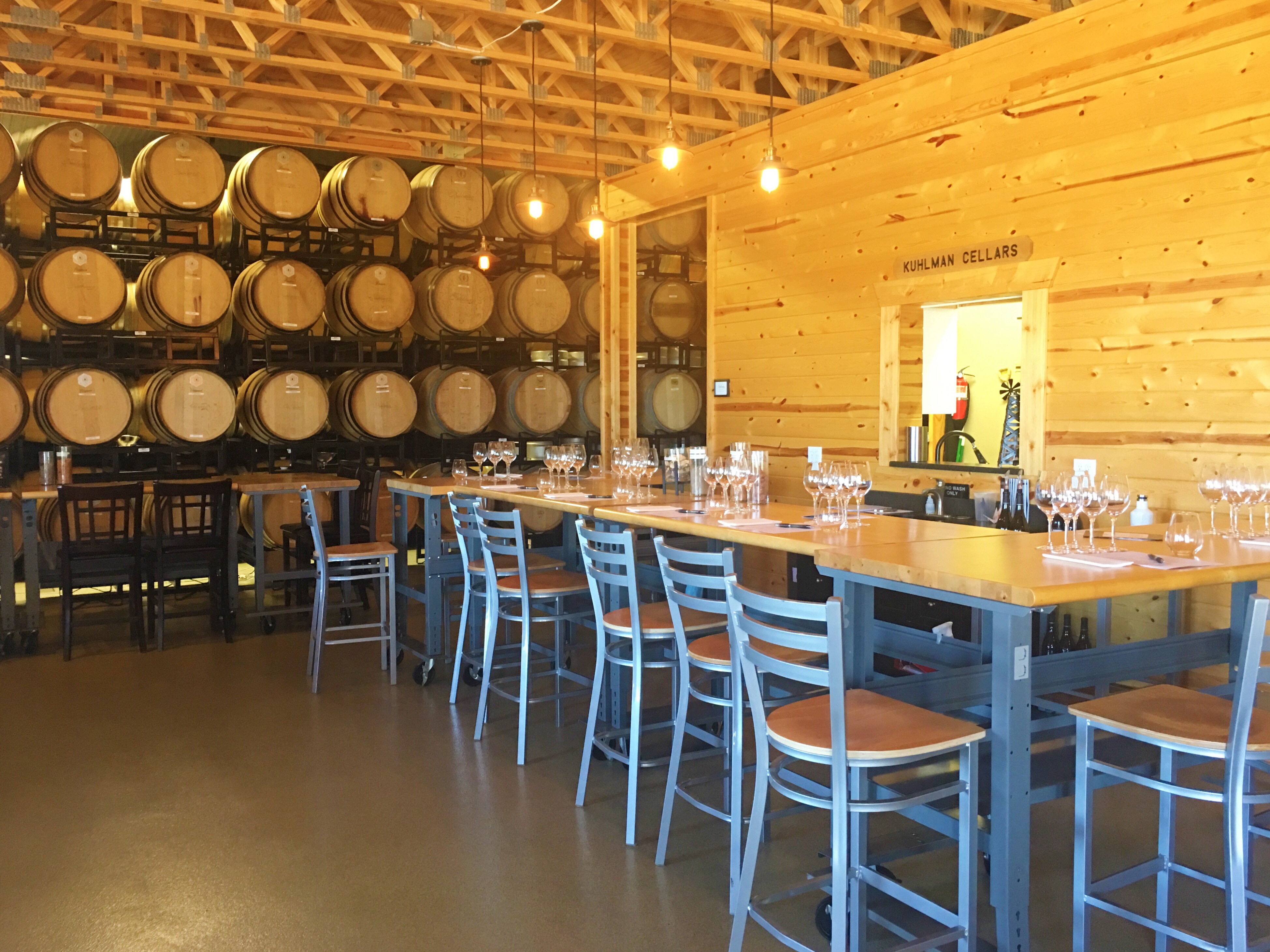 Kuhlman Cellars wine tasting room