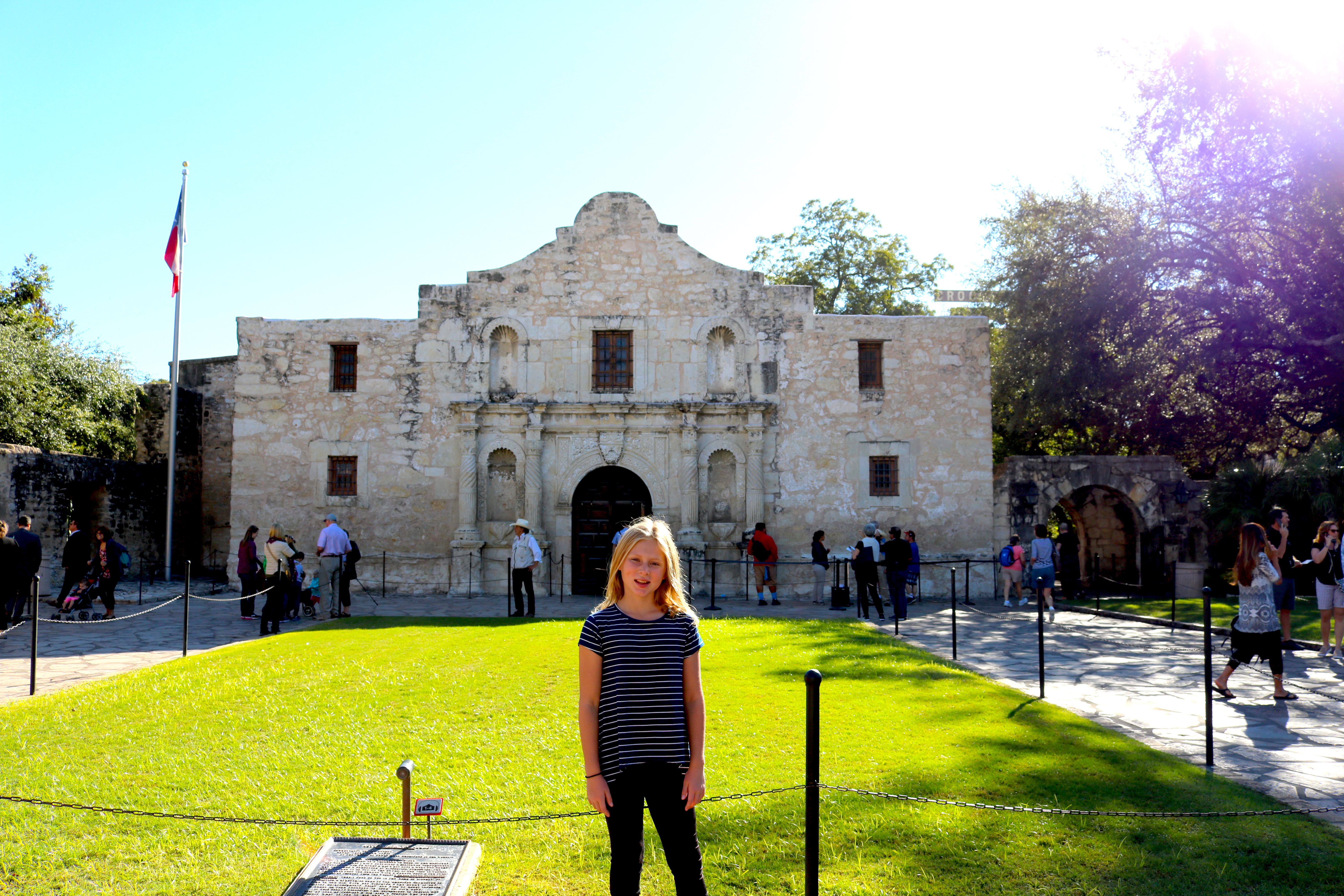 'the Alamo downtown San Antonio, TX.